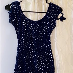 Hollister Navy Polka Dot dress